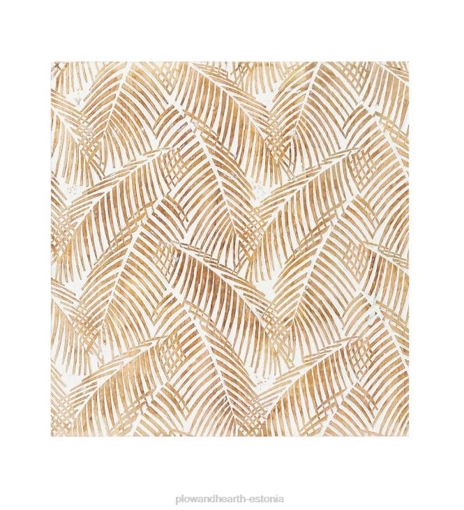 mööbel 820L2133 kahe paneeli valge pestud troopiline seinakunst Plow & Hearth