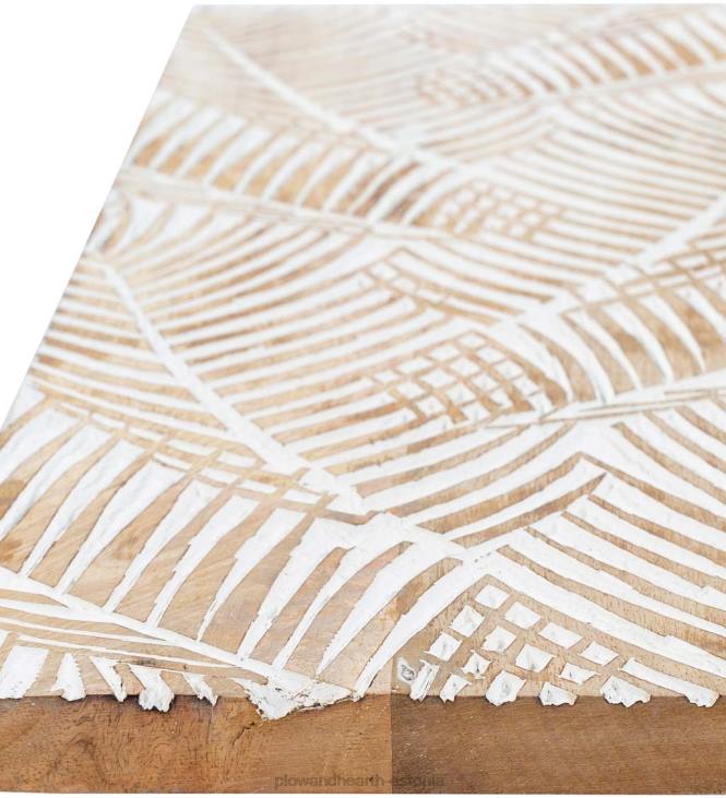 mööbel 820L2133 kahe paneeli valge pestud troopiline seinakunst Plow & Hearth