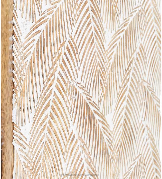 mööbel 820L2133 kahe paneeli valge pestud troopiline seinakunst Plow & Hearth