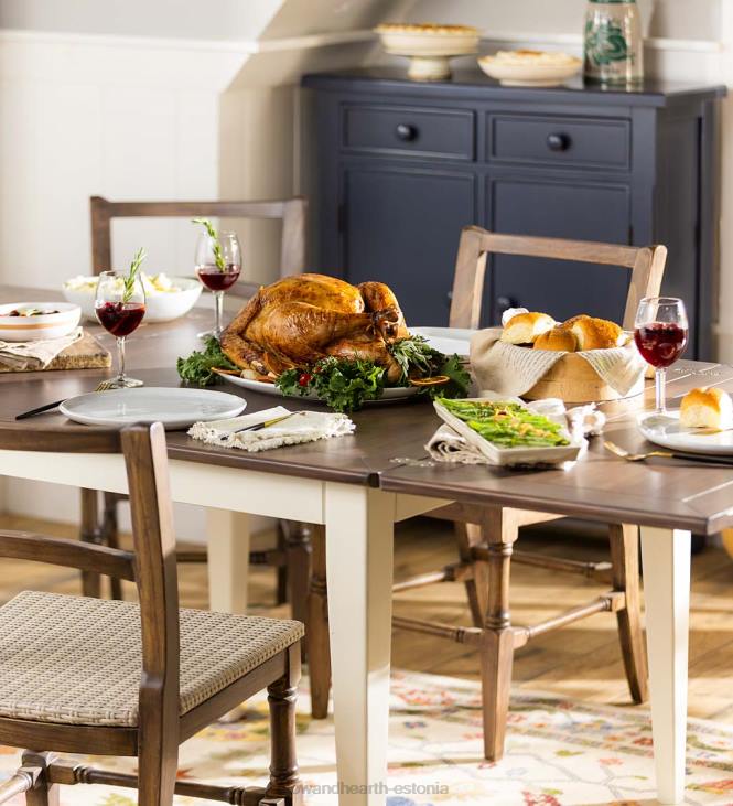 mööbel 820L2099 laurel ridge farmhouse collection shelby laud lahtikäivate lehtedega - kakao Plow & Hearth