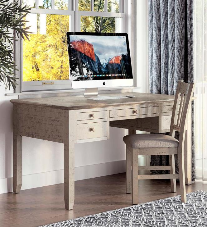 mööbel 820L2121 chelsea elektrijaama laud USB-portide ja pistikupesadega - scrimshaw valgendus Plow & Hearth