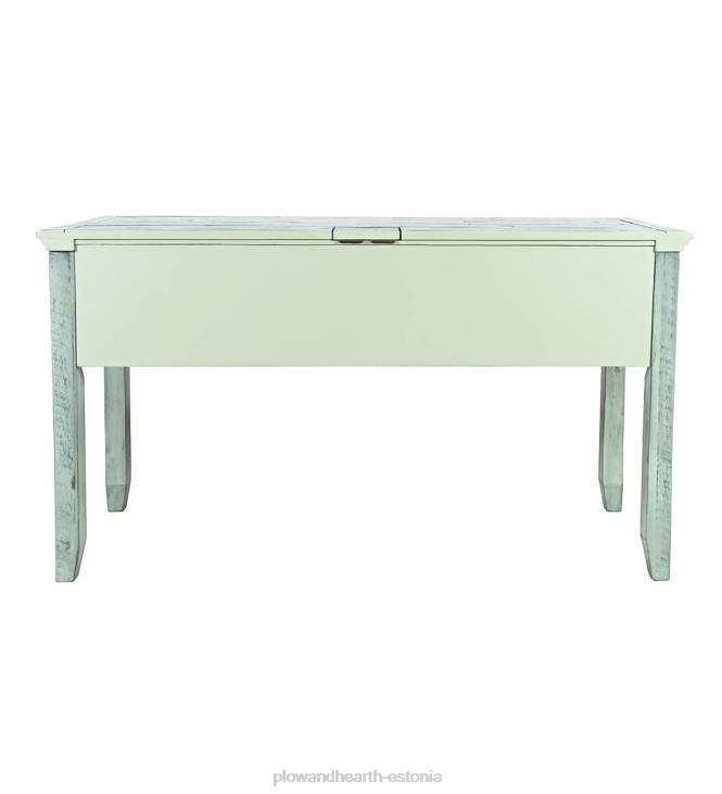 mööbel 820L2121 chelsea elektrijaama laud USB-portide ja pistikupesadega - scrimshaw valgendus Plow & Hearth