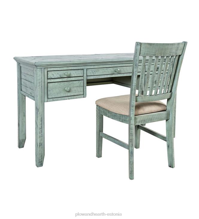 mööbel 820L2121 chelsea elektrijaama laud USB-portide ja pistikupesadega - scrimshaw valgendus Plow & Hearth