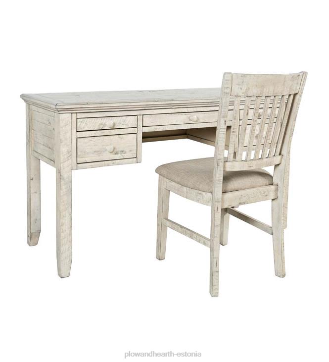 mööbel 820L2121 chelsea elektrijaama laud USB-portide ja pistikupesadega - scrimshaw valgendus Plow & Hearth