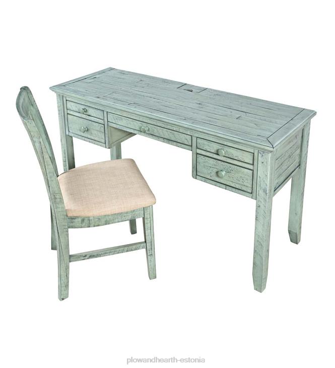 mööbel 820L2121 chelsea elektrijaama laud USB-portide ja pistikupesadega - scrimshaw valgendus Plow & Hearth