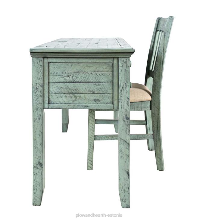 mööbel 820L2121 chelsea elektrijaama laud USB-portide ja pistikupesadega - scrimshaw valgendus Plow & Hearth