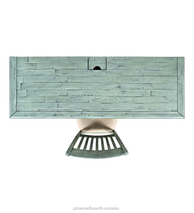 mööbel 820L2121 chelsea elektrijaama laud USB-portide ja pistikupesadega - scrimshaw valgendus Plow & Hearth