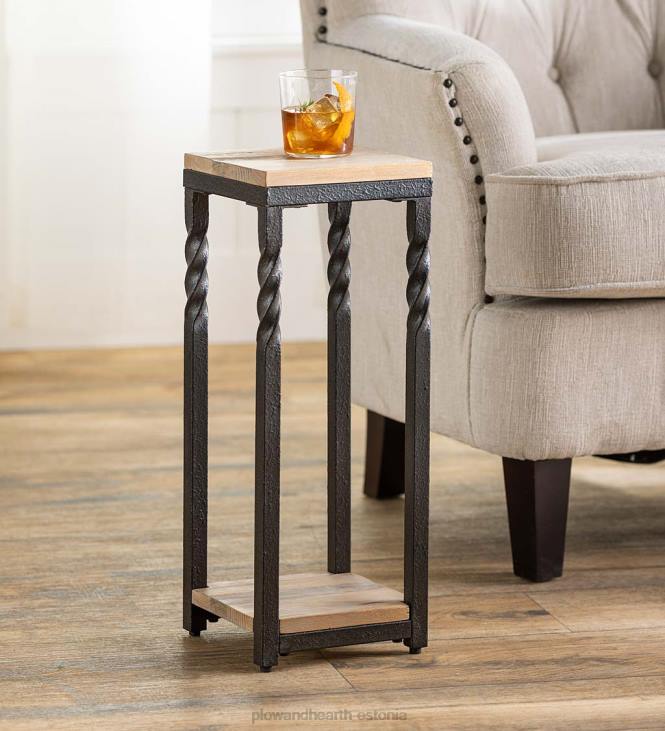 mööbel 820L1974 sügav oja kokteililaud Plow & Hearth