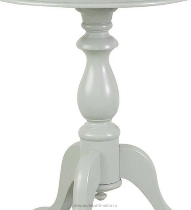 mööbel 820L1991 pjedestaalil põhinev puidust aktsentlaud - antiikvalge Plow & Hearth