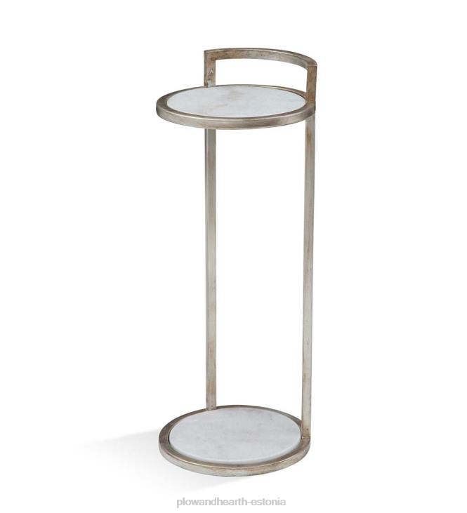 mööbel 820L1999 marmorist martinilaud - kuldne Plow & Hearth