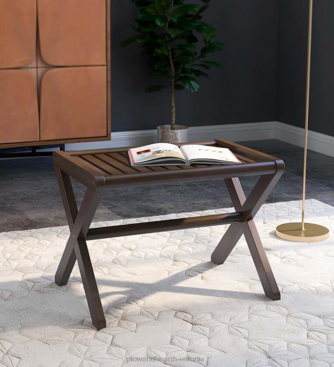 mööbel 820L2003 kaasaegne talumaja puidust taburet/pink - espresso Plow & Hearth