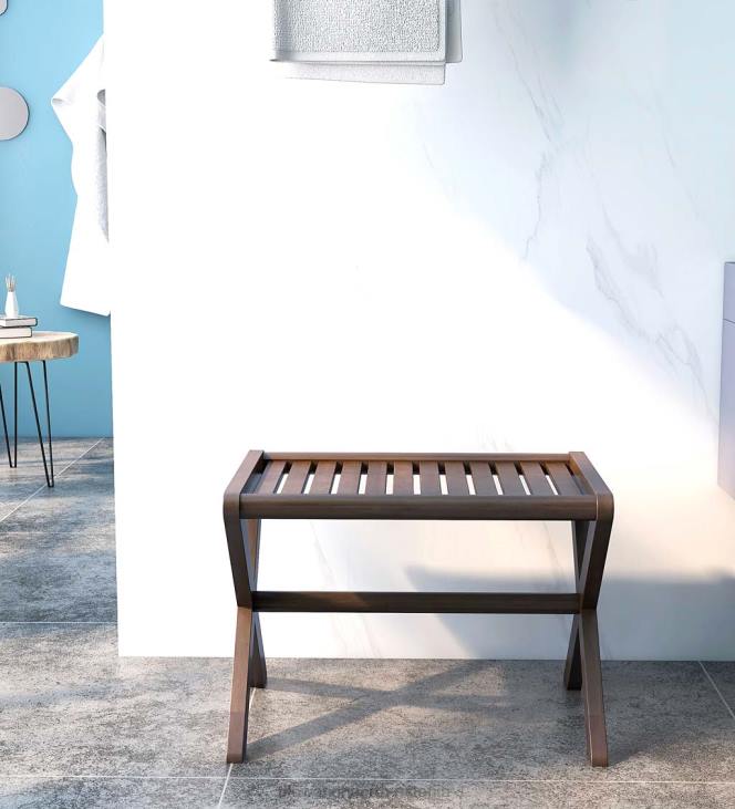 mööbel 820L2003 kaasaegne talumaja puidust taburet/pink - espresso Plow & Hearth