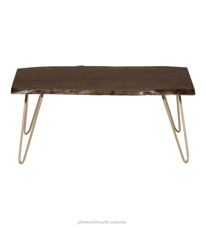 mööbel 820L2011 live serv akaatsiapuidust pink/laud juuksenõeliste jalgadega - must Plow & Hearth