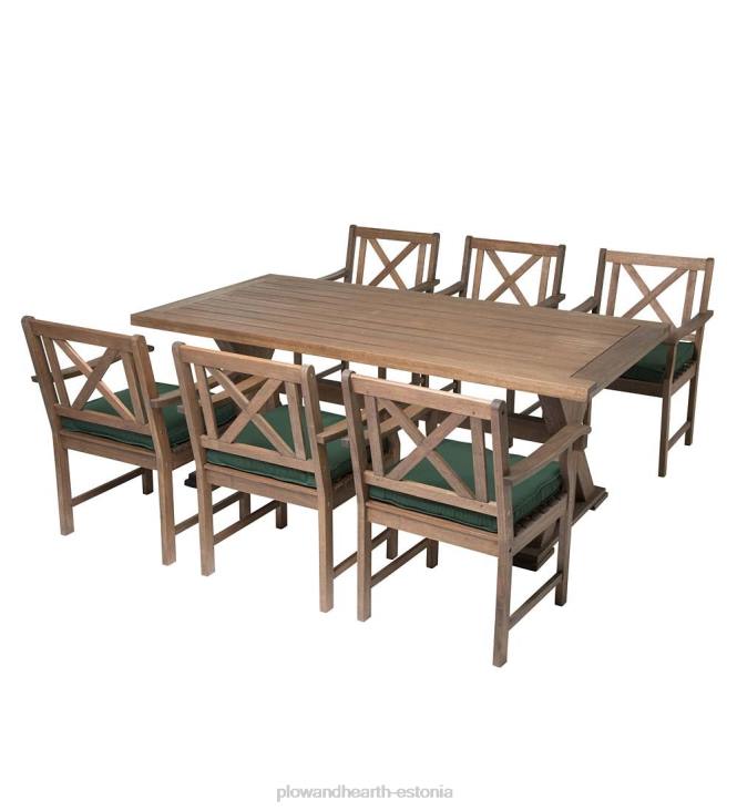 mööbel 820L3197 claremont eukalüpti söögilaud - naturaalne Plow & Hearth