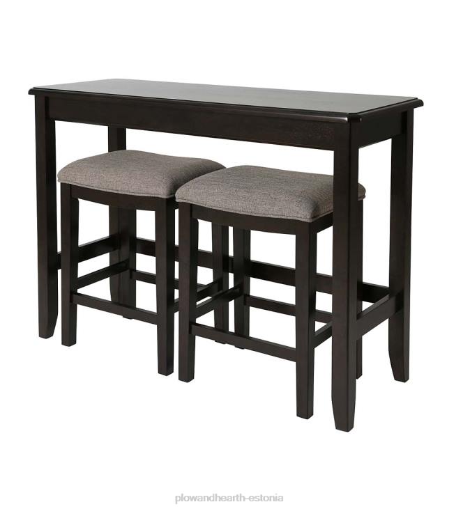 mööbel 820L2087 diivanilaua komplekt koos sadula istmepukkidega - espresso Plow & Hearth