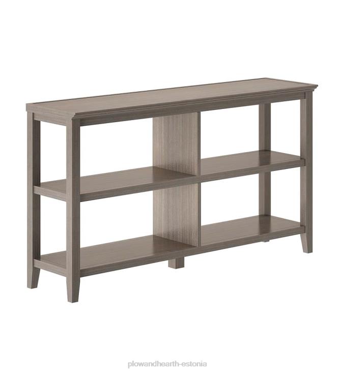mööbel 820L2089 talumaja kahe riiuliga konsooliga raamaturiiul - pestud hall Plow & Hearth