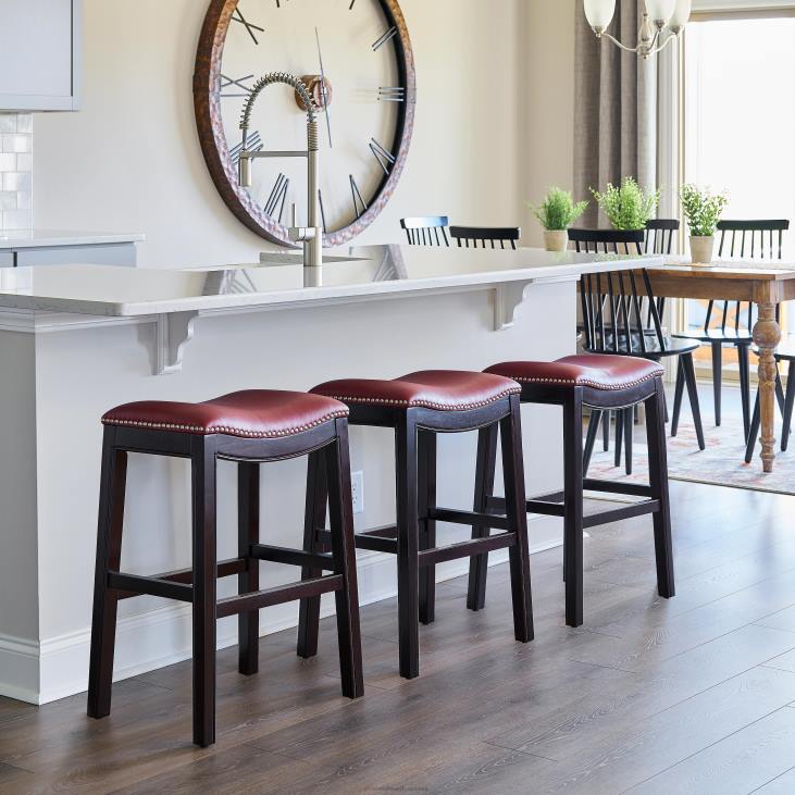 mööbel 820L2052 lena sadulaistme baaripukk - tan Plow & Hearth