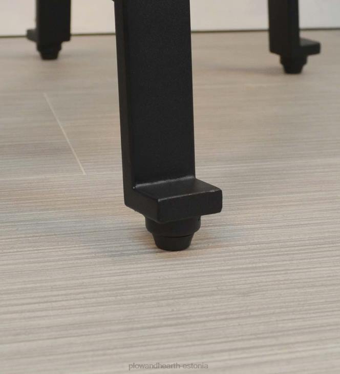 mööbel 820L2053 puidust ja metallist sadula istme taburet - kastan Plow & Hearth