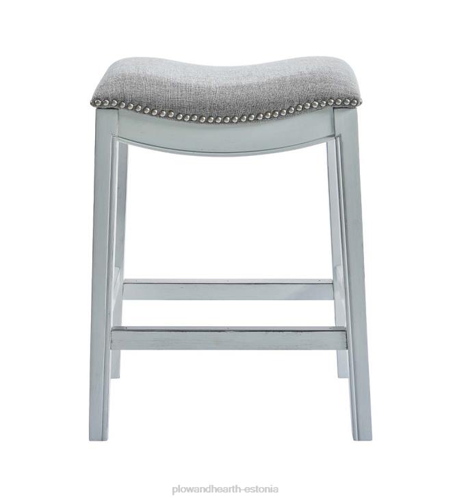 mööbel 820L2056 clara sadulaistme baaritool - valge Plow & Hearth