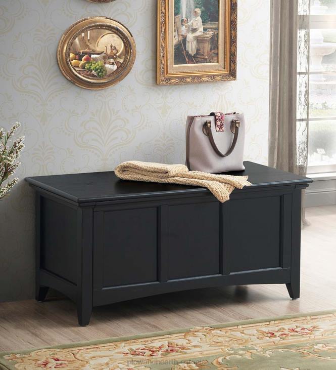 mööbel 820L2080 hingedega paneelidega panipaik/konsool - antiikne elevandiluu Plow & Hearth