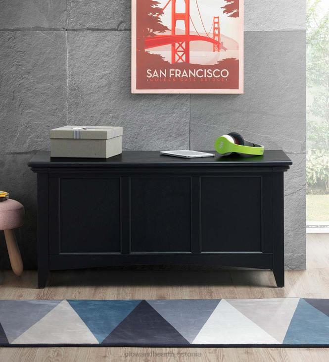 mööbel 820L2080 hingedega paneelidega panipaik/konsool - antiikne elevandiluu Plow & Hearth