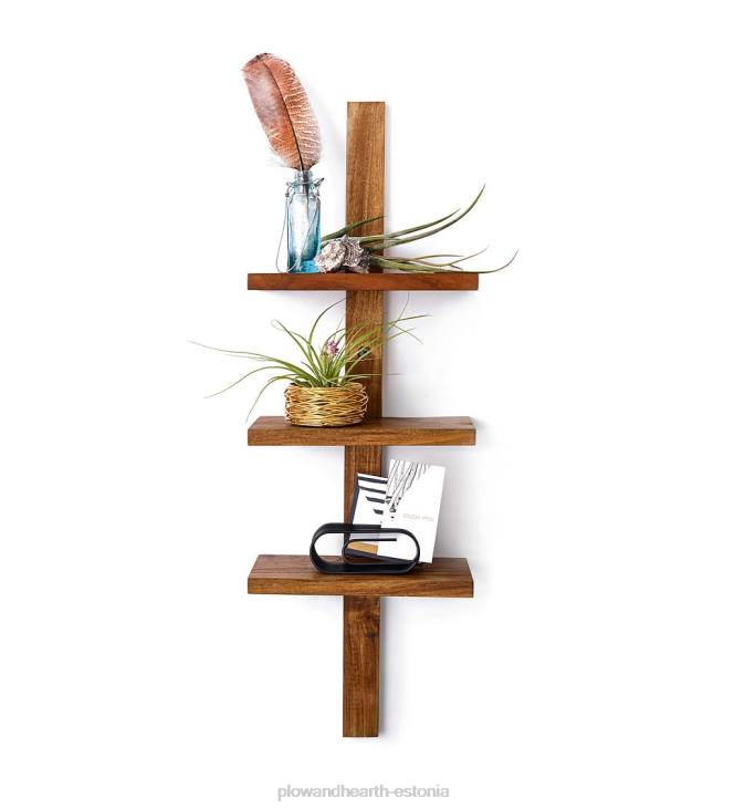 mööbel 820L2314 mini tiikpuust seinariiul Plow & Hearth