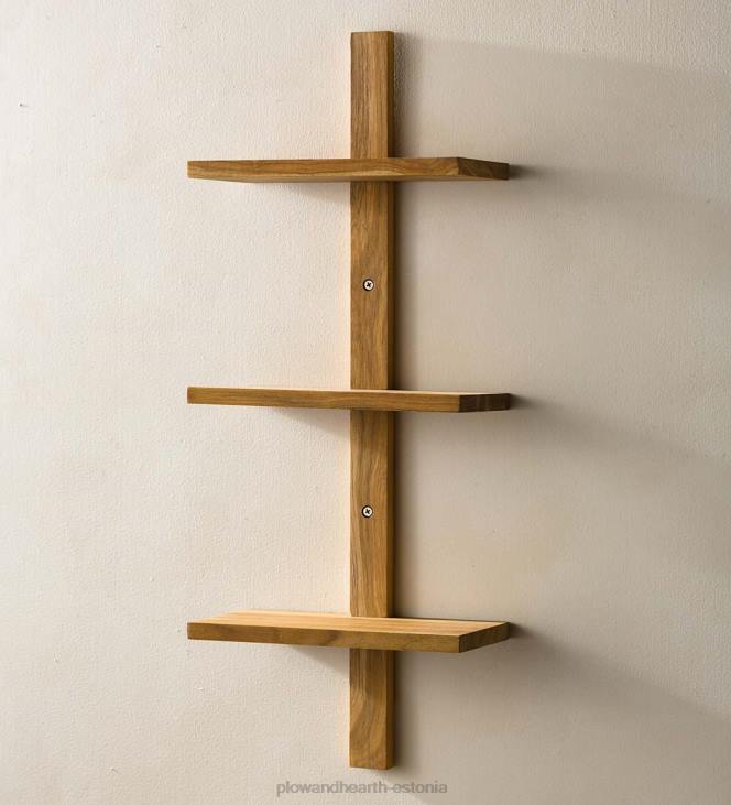 mööbel 820L2314 mini tiikpuust seinariiul Plow & Hearth