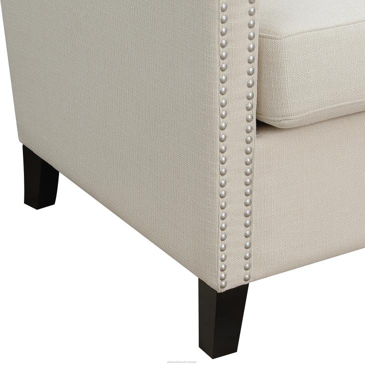 mööbel 820L2025 lillie polsterdatud aktsenttool - beež Plow & Hearth