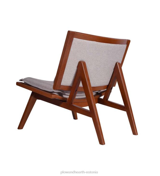 mööbel 820L2026 Kate puidust ja polsterdatud aktsenttool - merevärvi Plow & Hearth