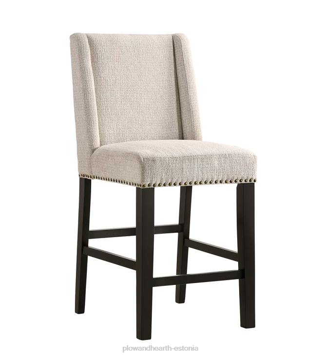 mööbel 820L2038 polsterdatud tool-stiilis 24 leti taburetti, komplektis 2 - söehall/espresso Plow & Hearth