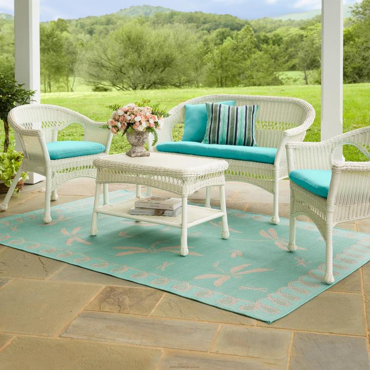 mööbel 820L3158 kergesti hooldatav vaigust punutud armuiste - must Plow & Hearth