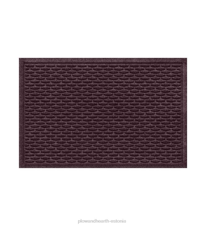 vaibad ja matid 820L1309 waterhog sise-/välisuksematt hampton, 2' x 3' - bordeaux Plow & Hearth