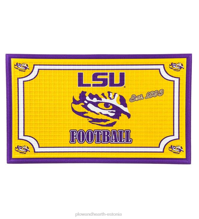vaibad ja matid 820L1434 sise-/välikolledži meeskonna pride reljeefne uksematt - lsu Plow & Hearth