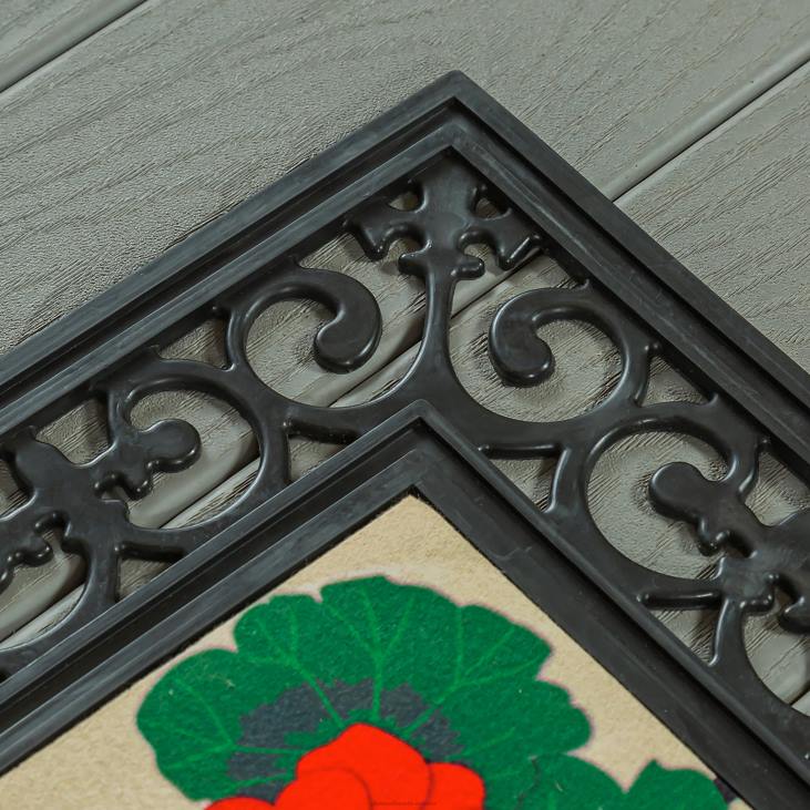 vaibad ja matid 820L1535 sise-/välitingimustes fleur keritav sassafras matt Plow & Hearth