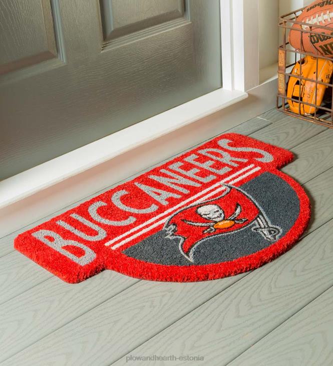 vaibad ja matid 820L1589 nfl-kujuline kookoskiust uksematt - buccaneers Plow & Hearth