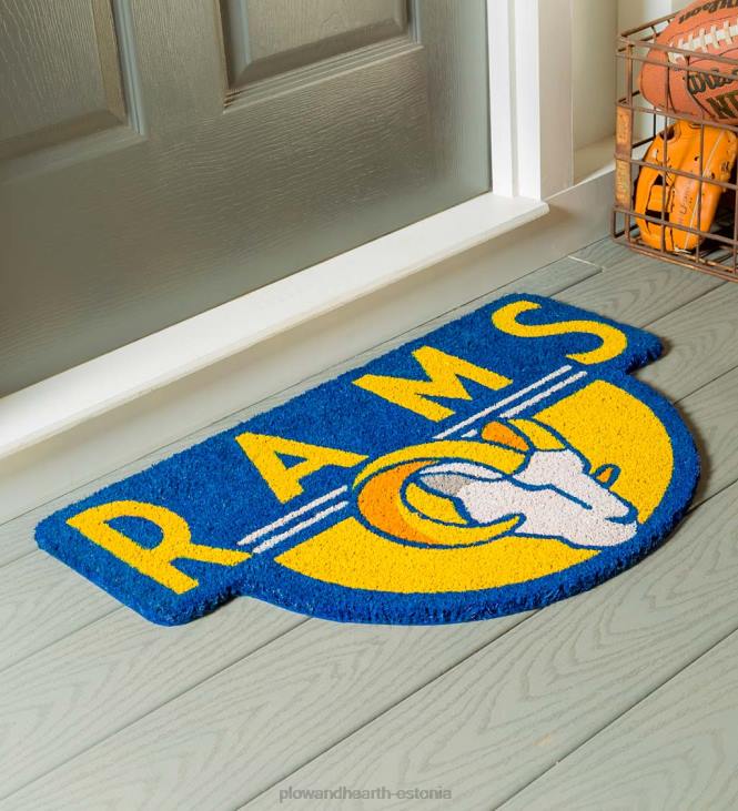 vaibad ja matid 820L1589 nfl-kujuline kookoskiust uksematt - buccaneers Plow & Hearth