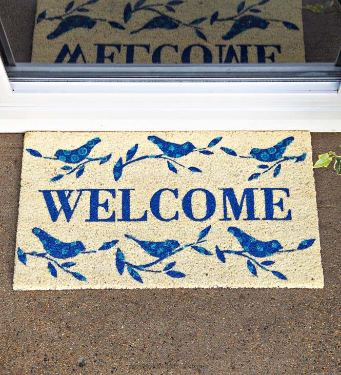 vaibad ja matid 820L1941 tere tulemast linnud kookosmatt Plow & Hearth