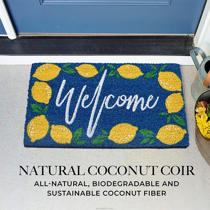 vaibad ja matid 820L1952 tere tulemast sidrunid kookosmatt Plow & Hearth