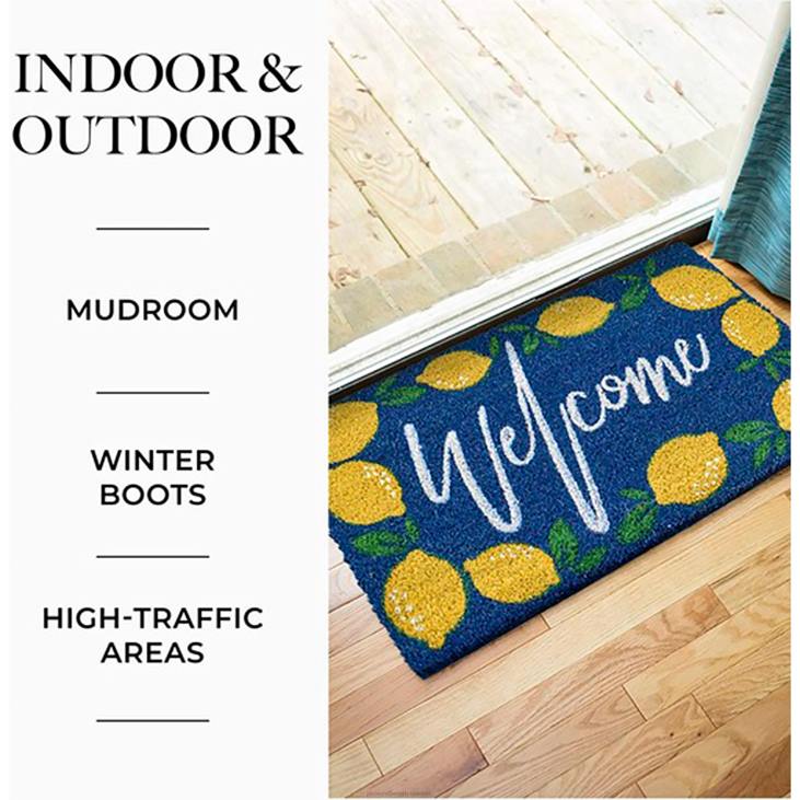 vaibad ja matid 820L1952 tere tulemast sidrunid kookosmatt Plow & Hearth