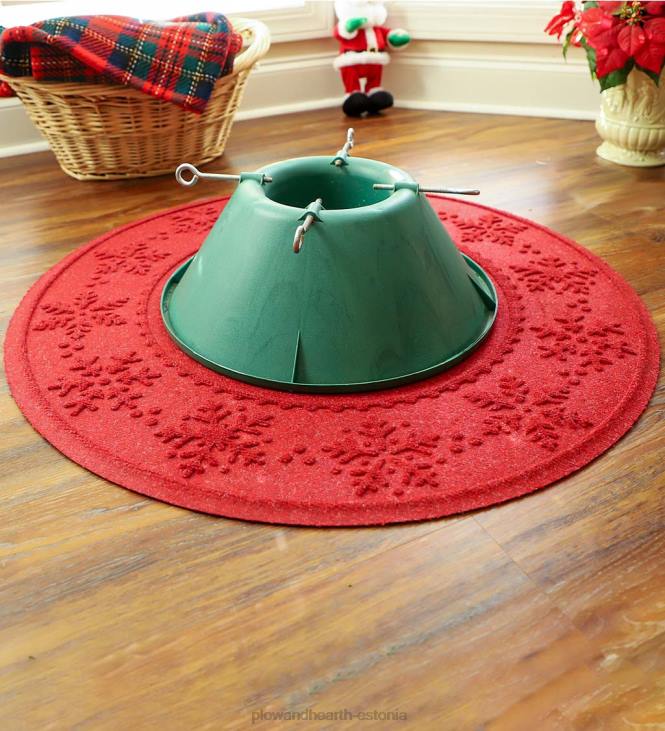 vaibad ja matid 820L1954 vesihog lekkekindel lumehelves jõulupuu matt - sinine Plow & Hearth