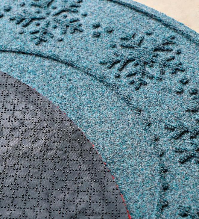 vaibad ja matid 820L1954 vesihog lekkekindel lumehelves jõulupuu matt - sinine Plow & Hearth