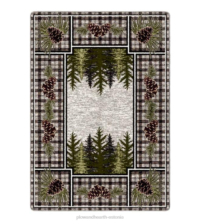 vaibad ja matid 820L1762 männikäbiorg ruuduline endurastrani ala vaip Plow & Hearth