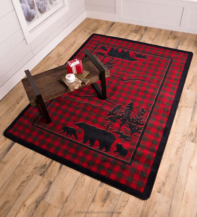 vaibad ja matid 820L1764 huntington karu pühvli check endurastrani vaip Plow & Hearth