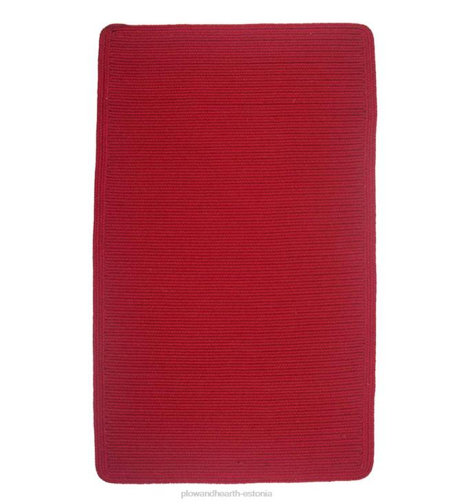 vaibad ja matid 820L1765 sinise harjaga ristküliku villased põimitud vaibad Plow & Hearth