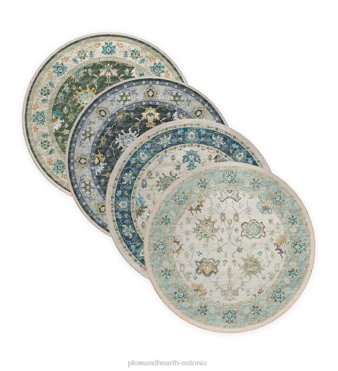 vaibad ja matid 820L1793 marietta äärisega ümmargune vaip Plow & Hearth