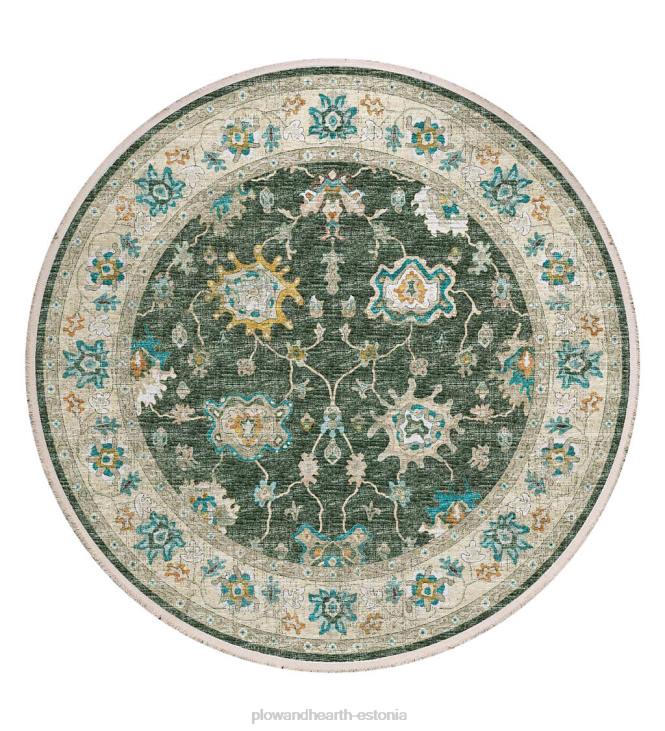 vaibad ja matid 820L1793 marietta äärisega ümmargune vaip Plow & Hearth