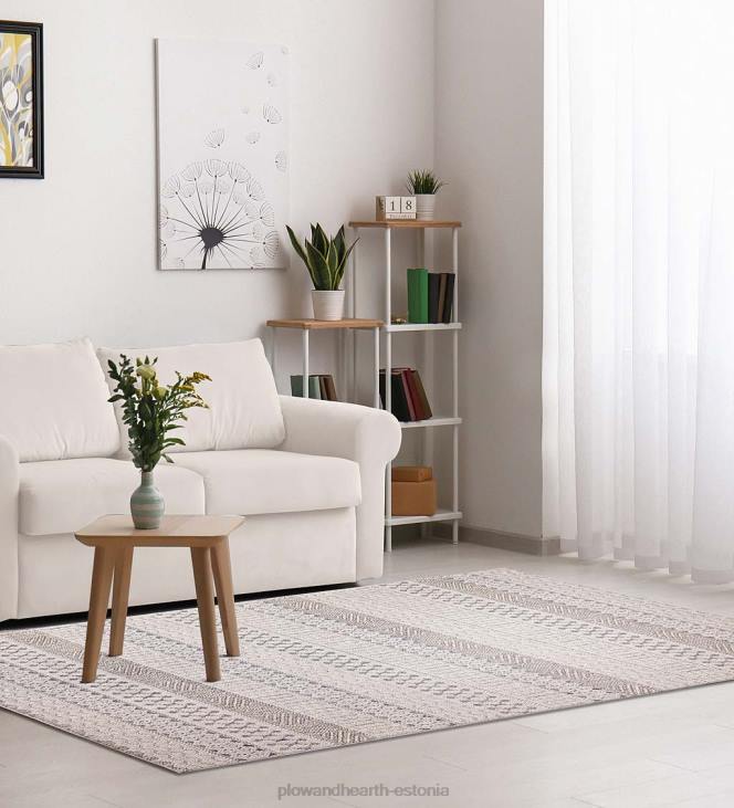 vaibad ja matid 820L1805 sise/väljas kitty kull triibuline vaip Plow & Hearth