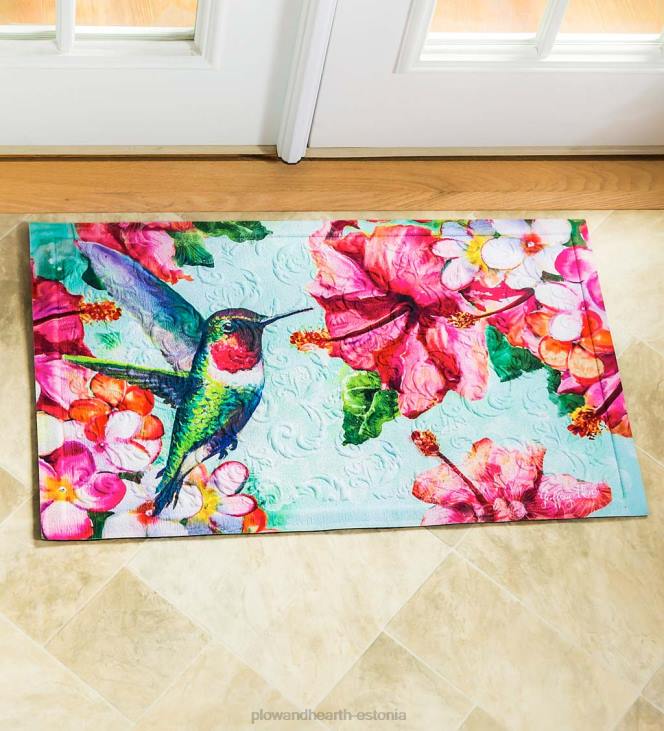vaibad ja matid 820L1378 koolibri ja hibiski reljeefne põrandamatt Plow & Hearth