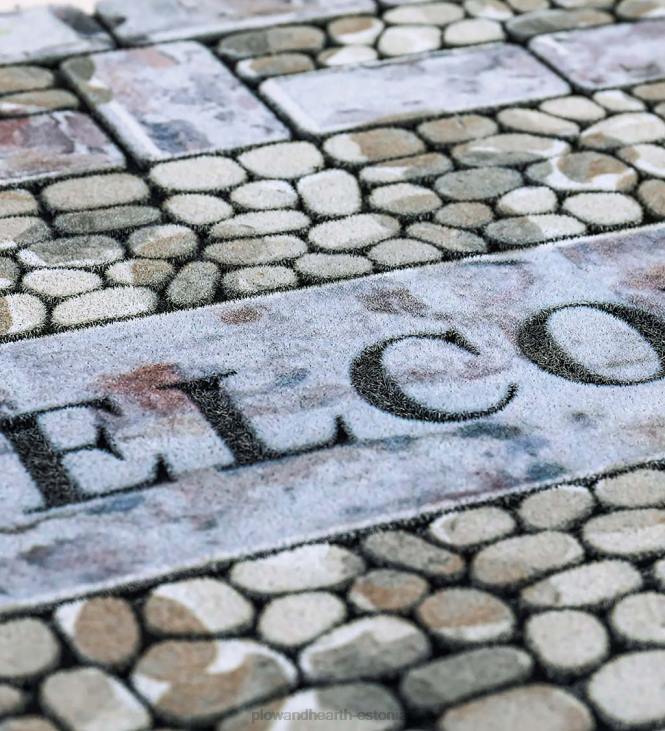 vaibad ja matid 820L1926 lubjatud tellistest flokeeritud põrandamatt Plow & Hearth