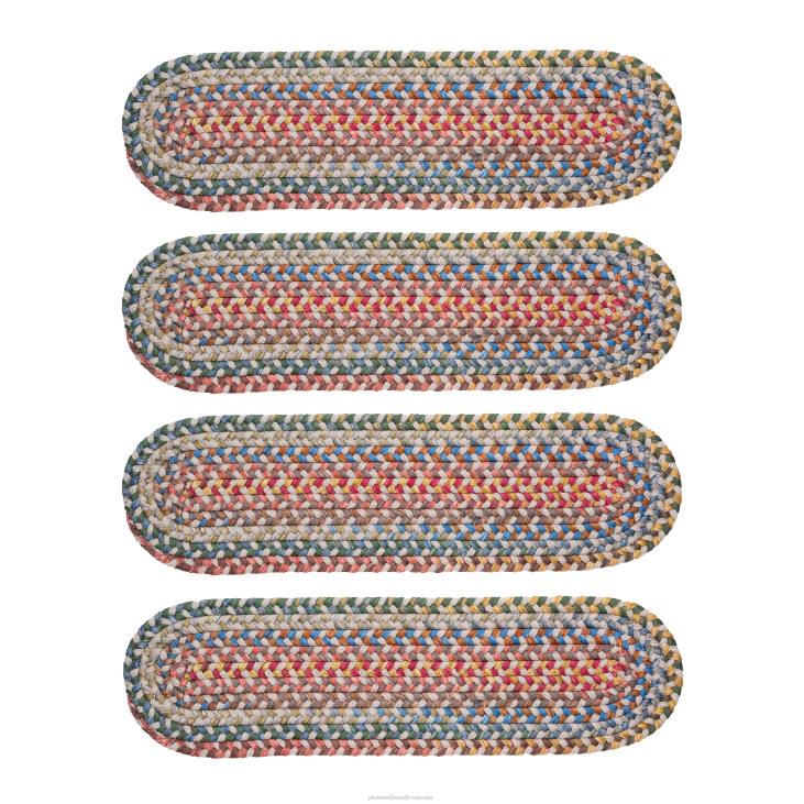 vaibad ja matid 820L1911 afton mountain sise-/välistingimustes polüpropüleenist põimitud trepiastmed, komplekt 4 - sinine opaal Plow & Hearth